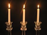 White Taper Candles 4 Inch X 1/2 Inch Thick . Burn 1.1/2 Hour Set of 100
