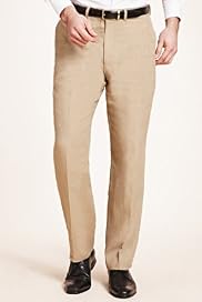 Autograph Pure Linen Flat Front Trousers