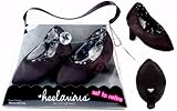 Kate Black Satin Baby High Heels