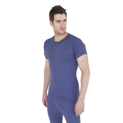 FLOSO Mens Thermal Underwear Short Sleeve TShirt Vest Top (Standard Range) mkwheel258