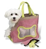 Picnic At Ascot 227CO Chelsea Dog Carrier - Olive Simulated Suede with Brown Trim