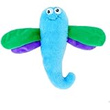 ZippyPaws Crinkles Squeaky Plush Dog Toy, Small, Dragonfly