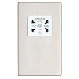 MK Aspect K24709 BSS W 230-Volt Input Shaver Socket