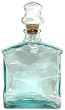 Spanish Recycled Glass Bourbon Decanter with Cork 8.5"H 52oz