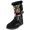 Ed Hardy EAGLE & ROSE - Boot Strap - schwarz