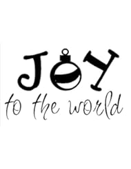 Home: Joy to the World....Christmas Wall Quote Words Sayings Removable Lettering 13" X 21" - Eye Candy Signs