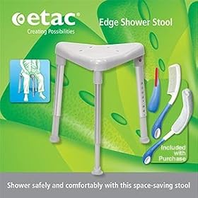 etac Edge Shower Stool Includes 3 Piece Beauty Kit