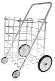 Home Helpers Four-Wheel Folding Cart #39480 WHT