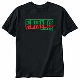 T-Shirt Black  Triple Ii St. Kitts & Nevis  Country