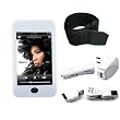 (7 Color Options) 5 in 1 iPod Touch 8gb, 16gb, 32gb, 64gb 2nd Gen, 3rd Gen silicone case package + home / car charger, USB cable, armband, screen protector