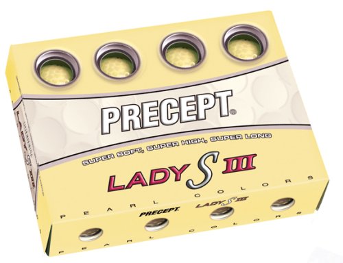 PRECEPT Golfball Lady SIII, transparent gelb 12 Stück