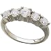 Platinum Five Stone Diamond Anniversary Band