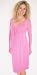 Matte Jersey Sphagetti Strap Dress w/Mesh Bolero