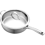 Cooks Standard NC-00351 Stainless Steel 11-Inch Deep Saute Pan with Cover, 5-Quart