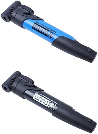 DUUTI Portable Mini Bicycle Hand Pressure Inflator Tire Pump with Bracket,Black