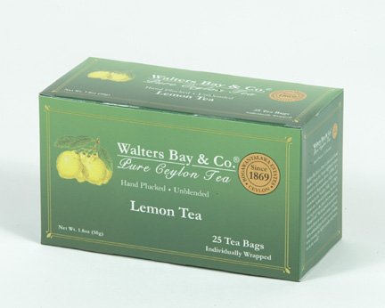 100% Pure Ceylon Lemon Tea. 25 Enveloped by Ceylon Tea