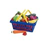 Learning Resources Fruit & Vegetable Play Food Basket, Set of 13