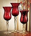 Home Essentials "Ambiance" Red Hurricane Set