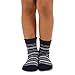 TeeHee Little Boys Cotton Fashion Fun Crew Socks 6 Pair Pack (3-5 Years, Stripe)