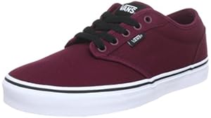 Vans Men's Atwood (Canvas) Oxblood/White Skate Shoe 10 Men US