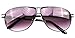 SOOLALA Mens Moore Aviator Nearly Invisible Line Bifocal Sunglasses with Readers