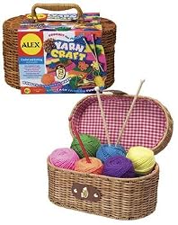 ALEX TOYS YARN CRAFT KIT IN CARRY BASKET