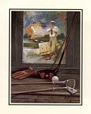 History of Golf by Ruane Manning. Art Print Poster 16 inches width by 20 inches height. Highest Quality Art Poster Print