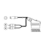 Hama SVHS + 2Phono - Scart (Switchable) Connecting Cable 5mtr