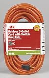 Extension Cords: : Ace In-Line Switch Outdoor Extension Cord (OPJTW43OR50XTTS)