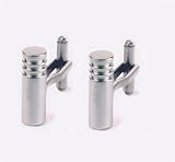 Stainless-Steel Solid Round Column Cufflinks with 3 Grooves