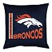 Denver Broncos Locker Room Pillow (18x18) NFL Image