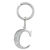 Silver Options Key Ring - Letter C