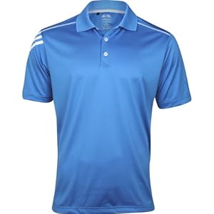 Adidas Golf Men's Climacool 3-Stripes Polo Shirt, Oasis/White, X-Large