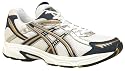 Asics Mens Kanbarra 4 Running Shoe White/Navy/Gold
