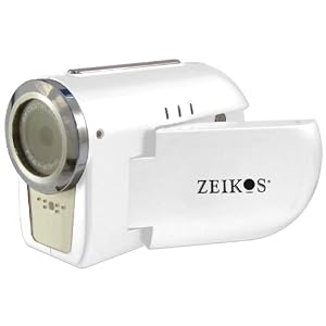 Zeikos ZE-SDCZ10-W Digital Camcorder (White) by Zeikos