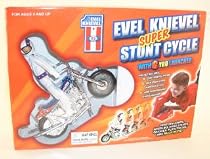 Evel Knievel SUPER Stunt Cycle Set with Gyro Launcher Evil Kenevel Kenevil Dare Devil stuntman motorcycle