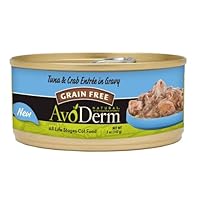 AvoDerm Natural EntrÃ©e in Gravy Cat Food, Tuna and Crab, 5-Ounce Can