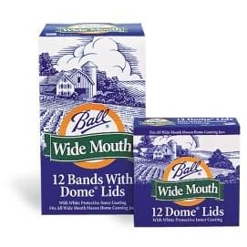 Ball Wide Mouth Dome Canning Jar Lid, Box of 12 by Ball
