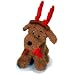 Pet Supplies : Singing Dog with Antlers Dog Toy  Barks Jingle Bells
