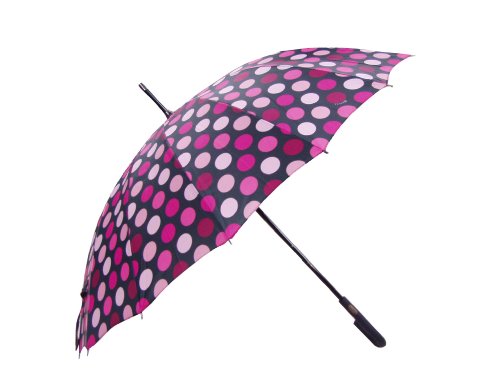 totes(トーツ) 16本骨長傘 ブレラスティック 16K Pink Dot 22005
