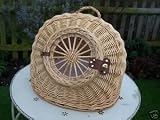MEDIUM WICKER CAT RABBIT PET TRAVEL CAR CARRIER BASKET