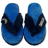 SAN DIEGO CHARGERS OFFICIAL THONG SLIPPERS SZ MEDIUM