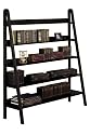 Torrence Ladder 5 shlf Bookcase 48"w Black