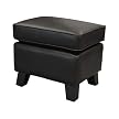 Hamilton Pillowtop Ottoman - Black