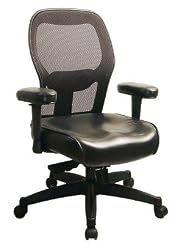 Therasage Elite Task Mesh Back Chair - Leather - Seat