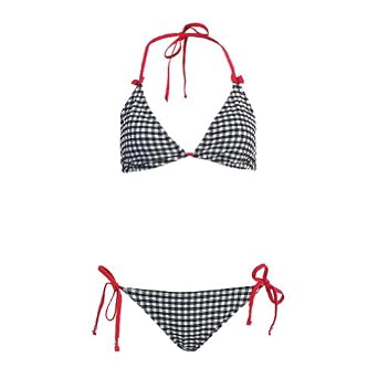 Buy 2 Pc Bikini Set Top & Bottom Gingham Black by Marina West