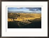 Aerial View of Pueblo Bonito in Chaco Canyon, Canyons & Mesas Framed Photographic Print by Ira Block, 26x20