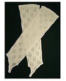 Stretch Nylon Lace 14-Button Opera Length Fingerless Sleeve Bridal Wedding Formal Prom Gloves