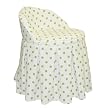 Polka Dot Vanity Seat- White/Lime