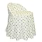 Polka Dot Vanity Seat- White/Lime